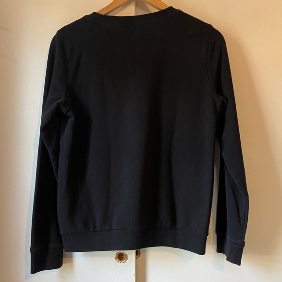 PINK Victoria’s Secret Black Crew Neck Size Small Zippers - Picture 6 of 6